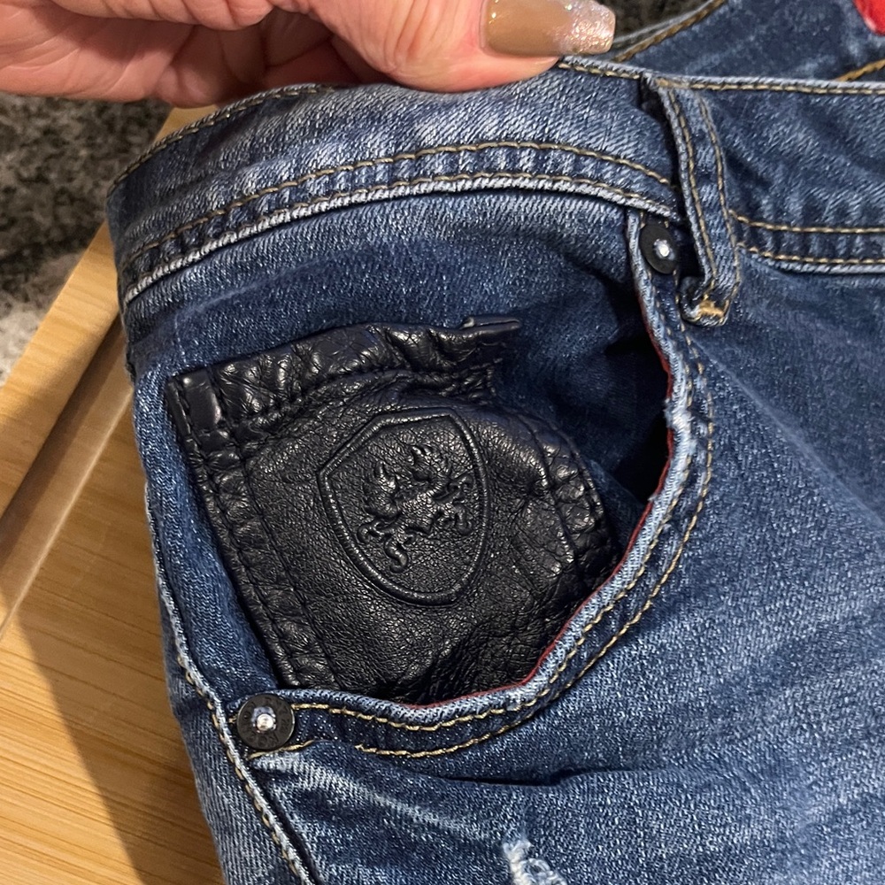 Distressed Blue Jeans - Picture 4 of 16